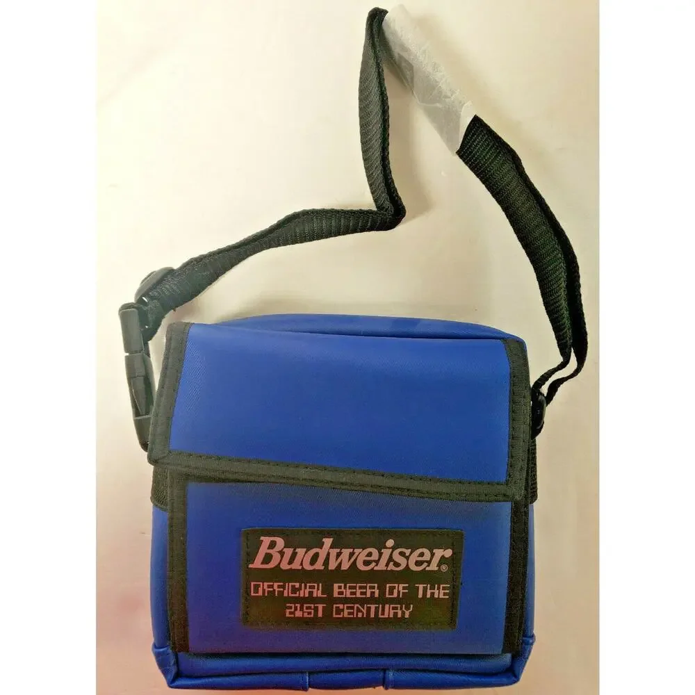 VINTAGE ANHEUSER BUSCH Budweiser 21st Century Bag Holds CD's New in Package RARE